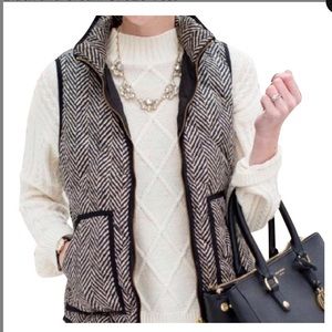 J. Crew Herringbone Vest